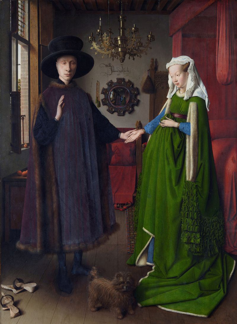 An image of a Drawing titled The Arnolfini Portrait by artist China Marks