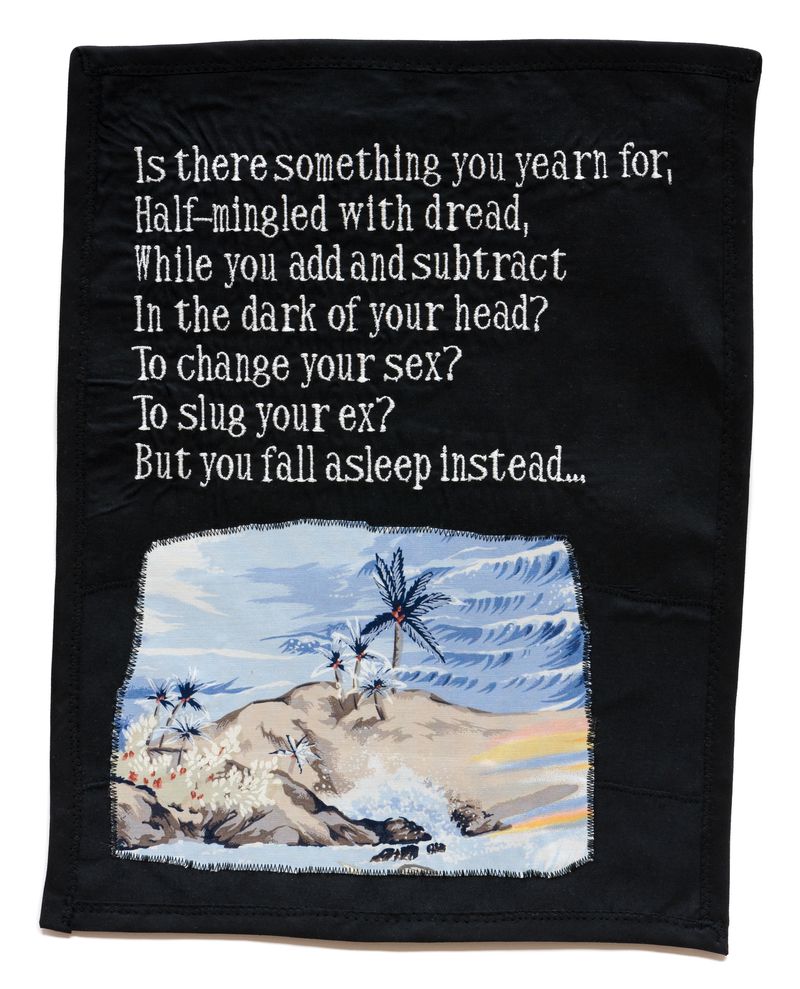 An image of a Broadside titled On Fantasy Island by artist China Marks