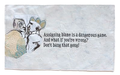 An image of a Broadside titled The Blame Game